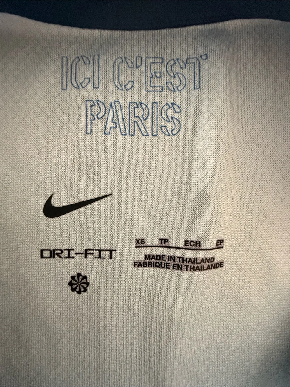 Nike Kids Navy Blue and Red PSG Soccer Jersey